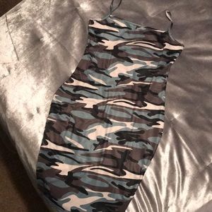 Summer Camo Mini Dress